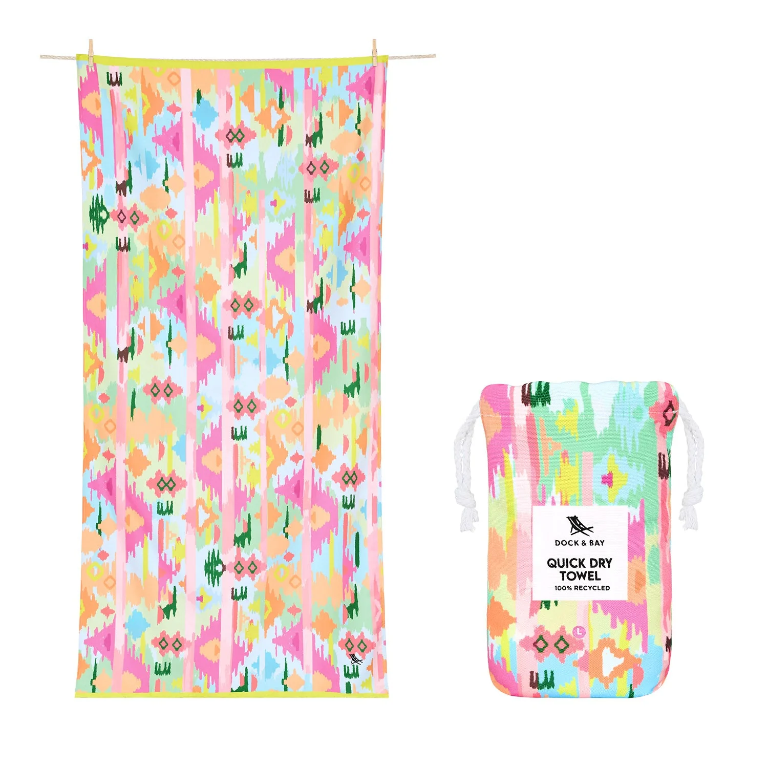Dock & Bay Quick Dry Towel - Ibiza Glow