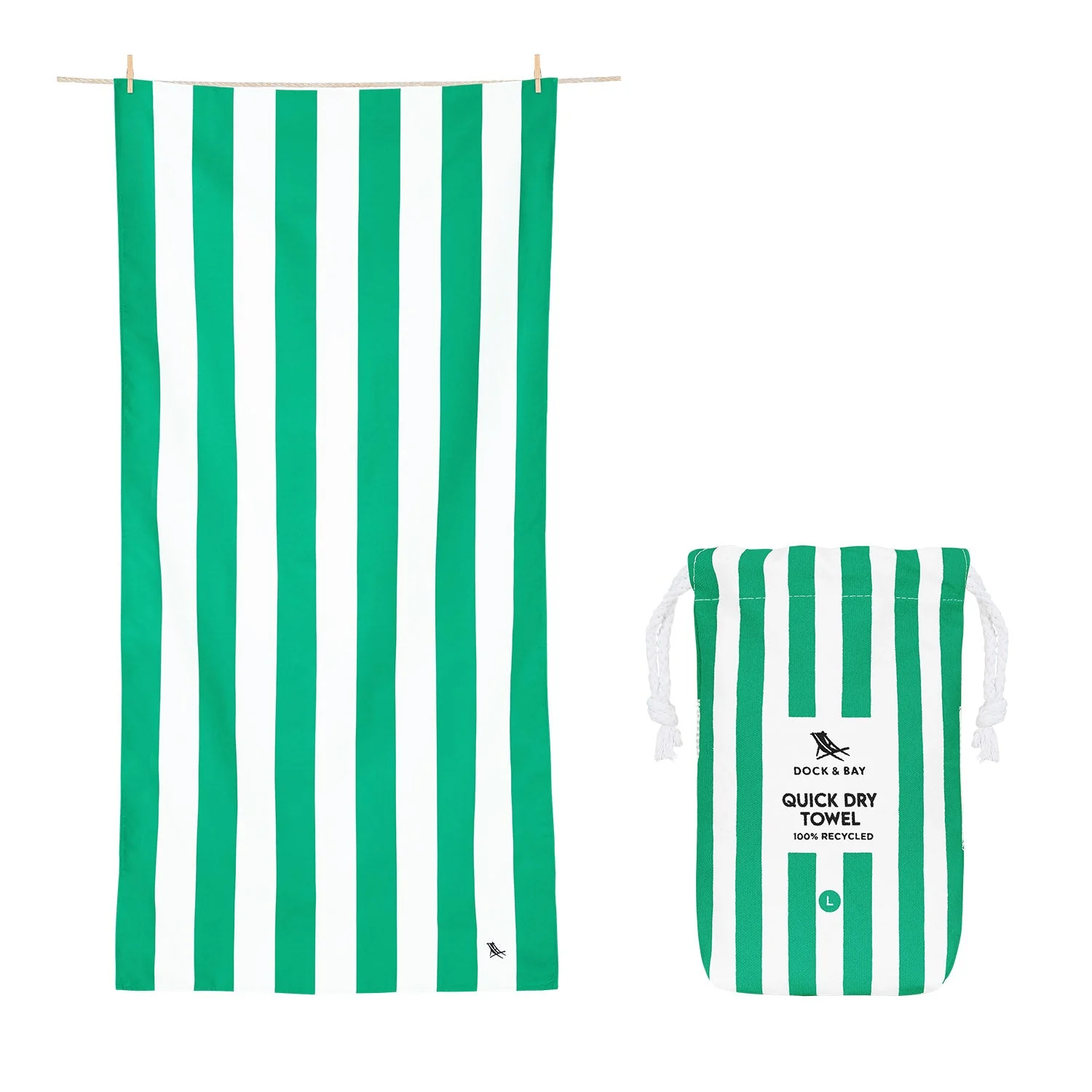 Dock & Bay Quick Dry Towel - Cancun Green - Image 13
