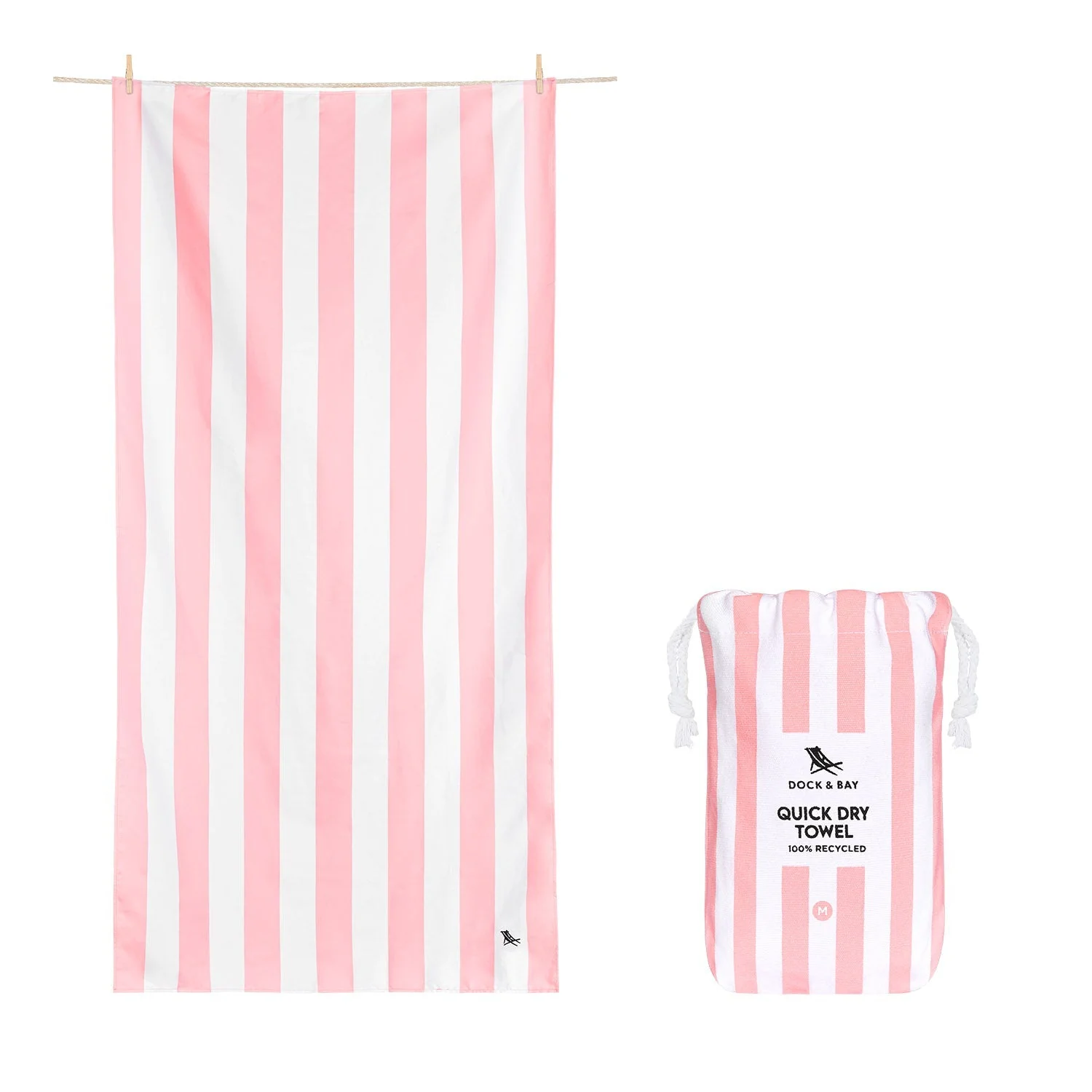 Dock & Bay Quick Dry Towel - Malibu Pink - Image 13