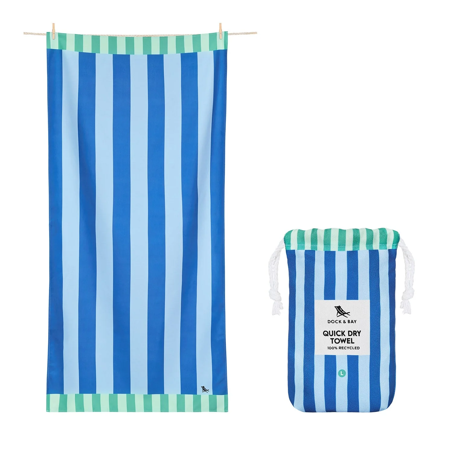 Dock & Bay Quick Dry Towel - Blue Sky - Image 12