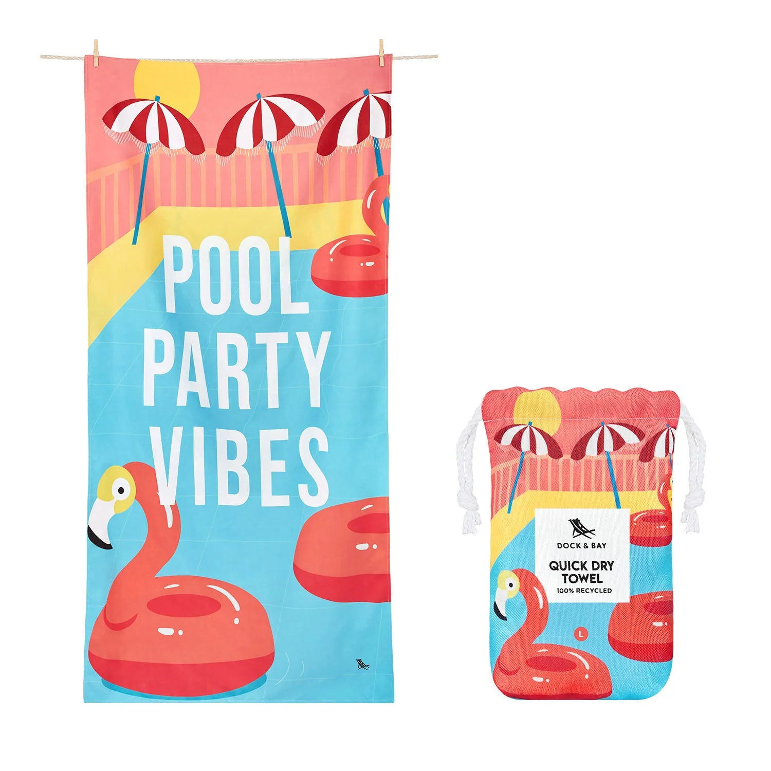 Dock & Bay Quick Dry Towel - Pool Party Vibes - Image 12