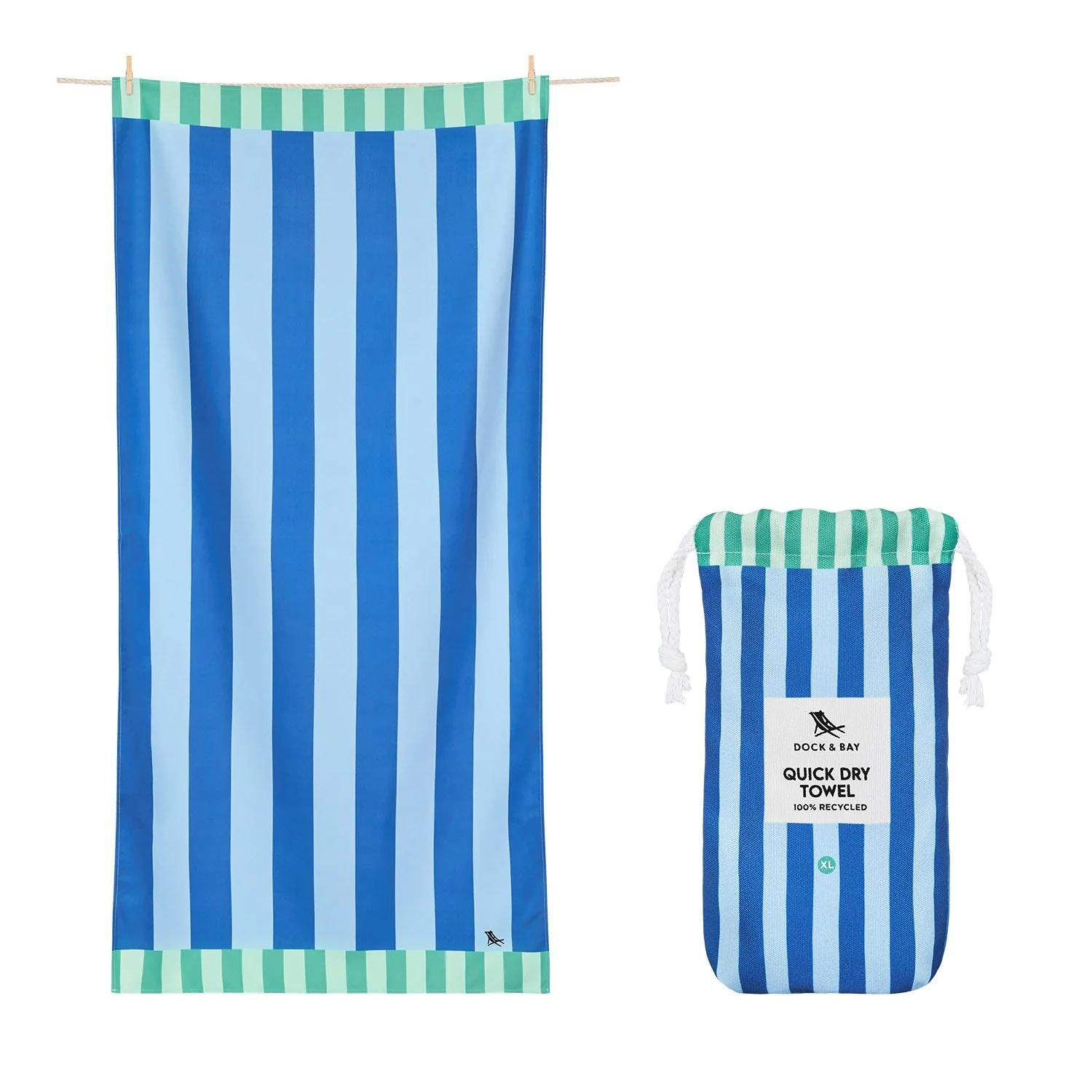 Dock & Bay Quick Dry Towel - Blue Sky - Image 13