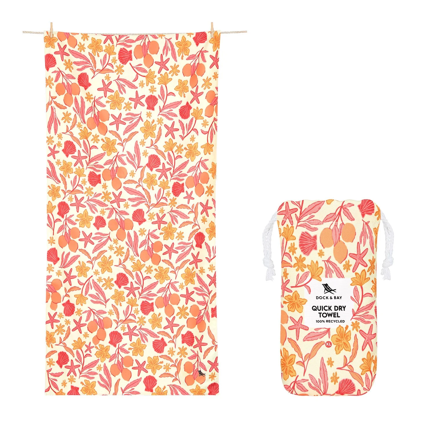 Dock & Bay Quick Dry Towel - Tangerine Tide - Image 16