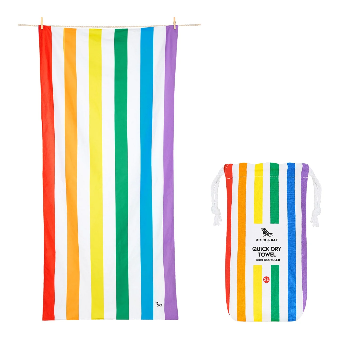 Dock & Bay Quick Dry Towel - Rainbow Skies - Image 11