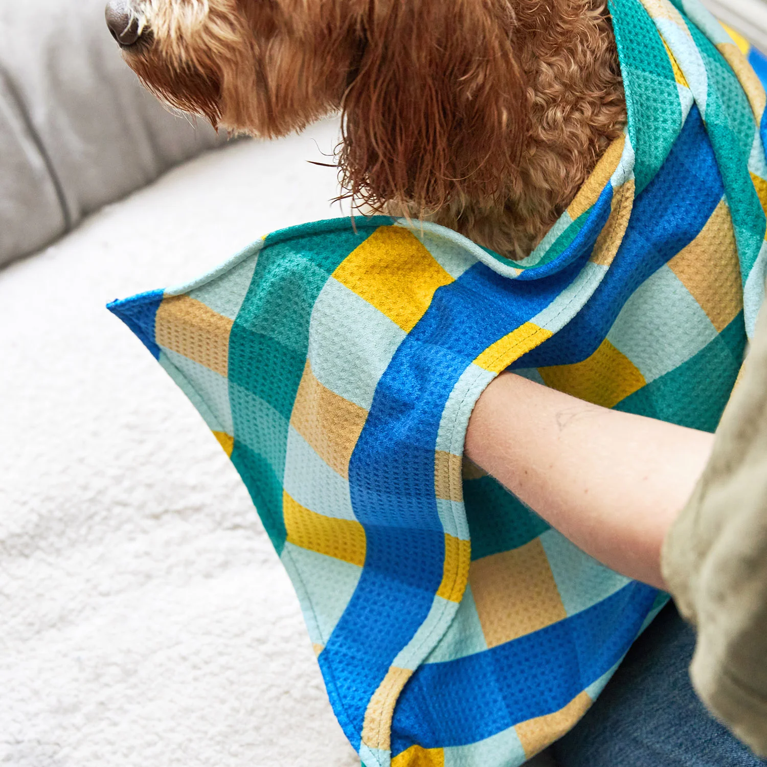 Dock & Bay Dog Towel - Puppy Plaid - Image 4