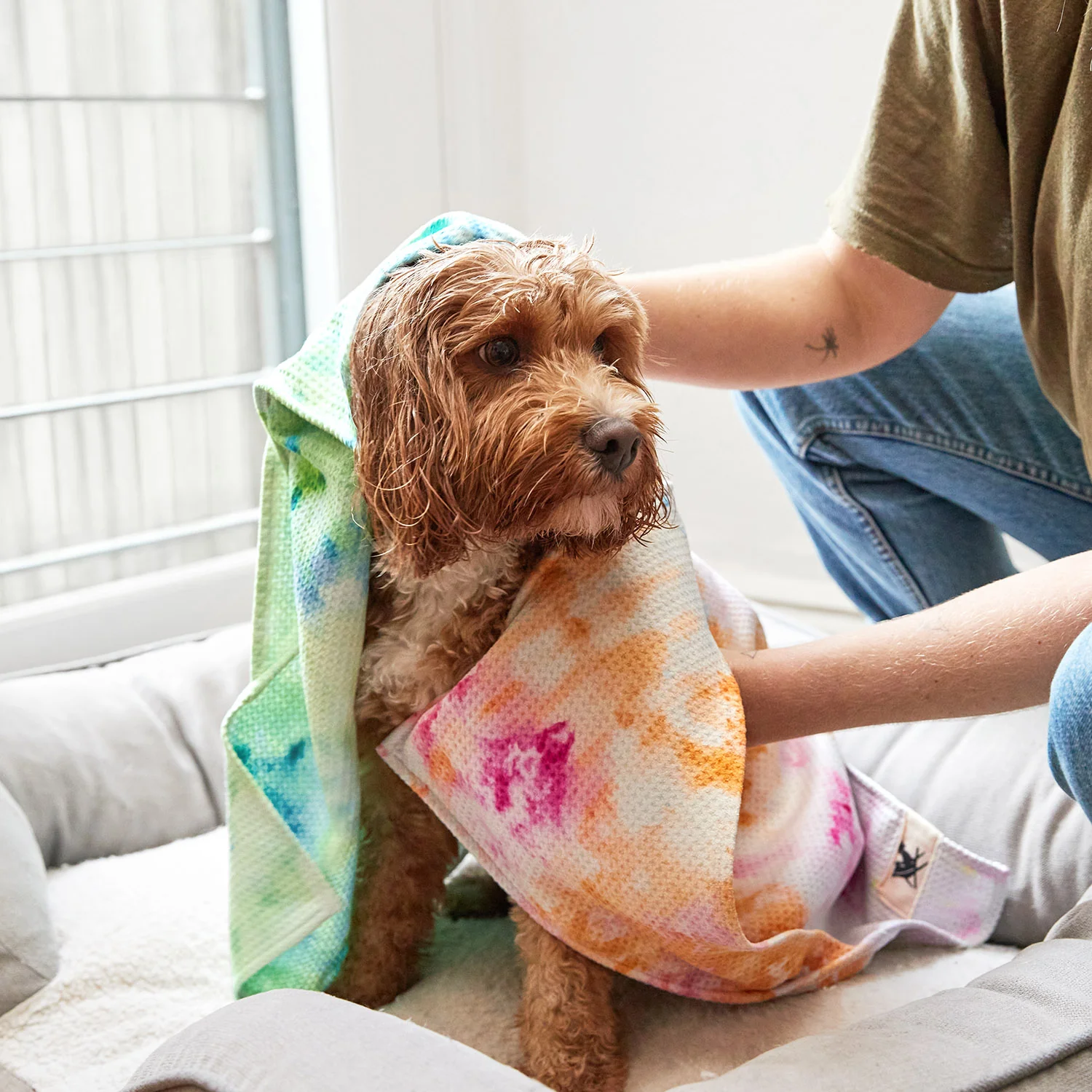 Dock & Bay Dog Towel - Sunset Splash - Image 4