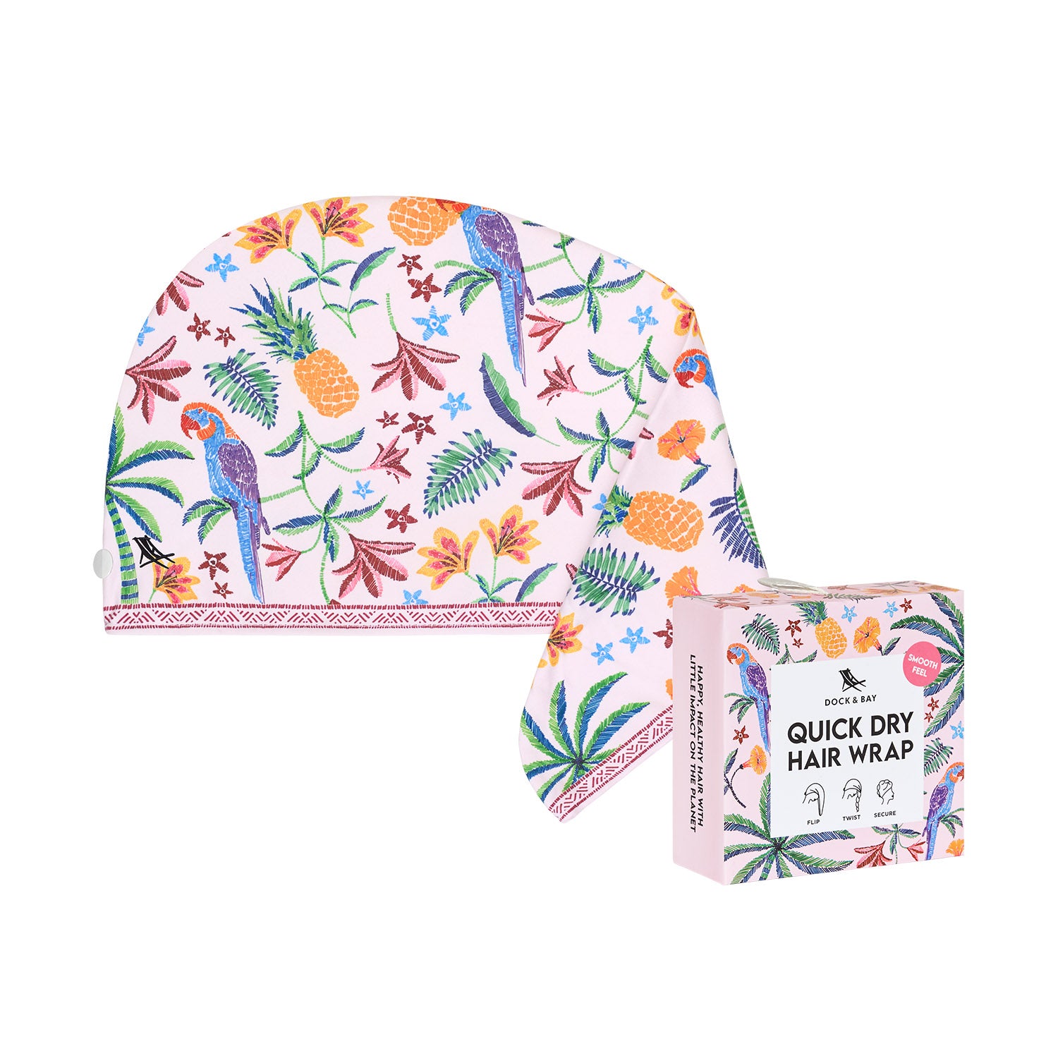 Dock & Bay Hair Wrap - Pink Paradise - Image 2