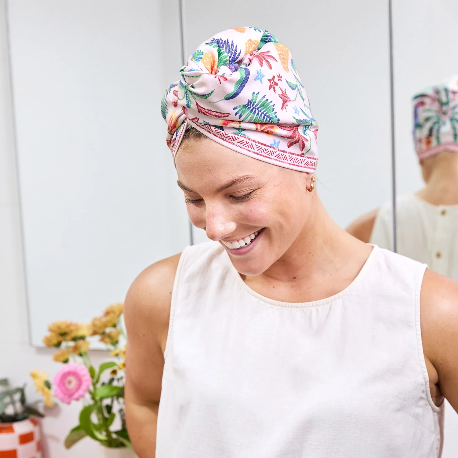 Dock & Bay Hair Wrap - Pink Paradise - Image 5