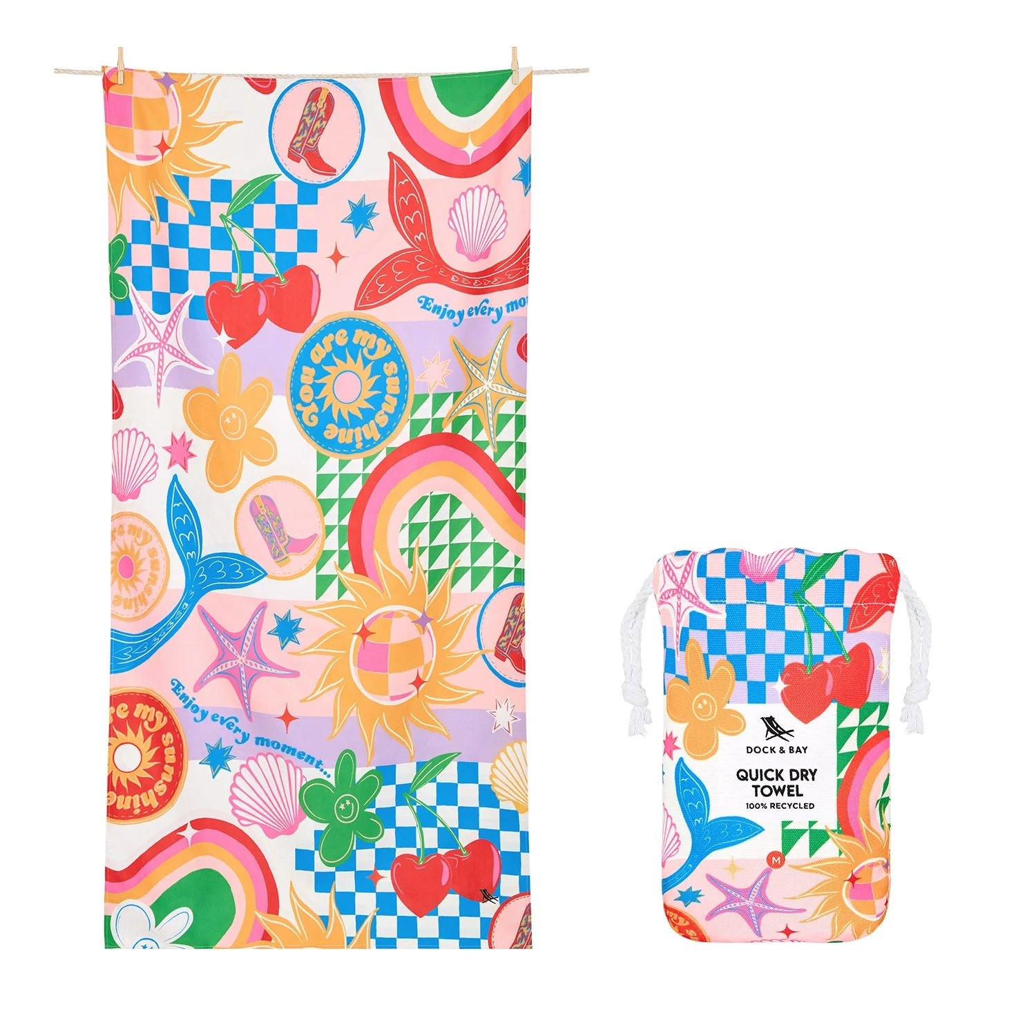 Dock & Bay Kids Beach Towel - Good Vibes Club - Image 12