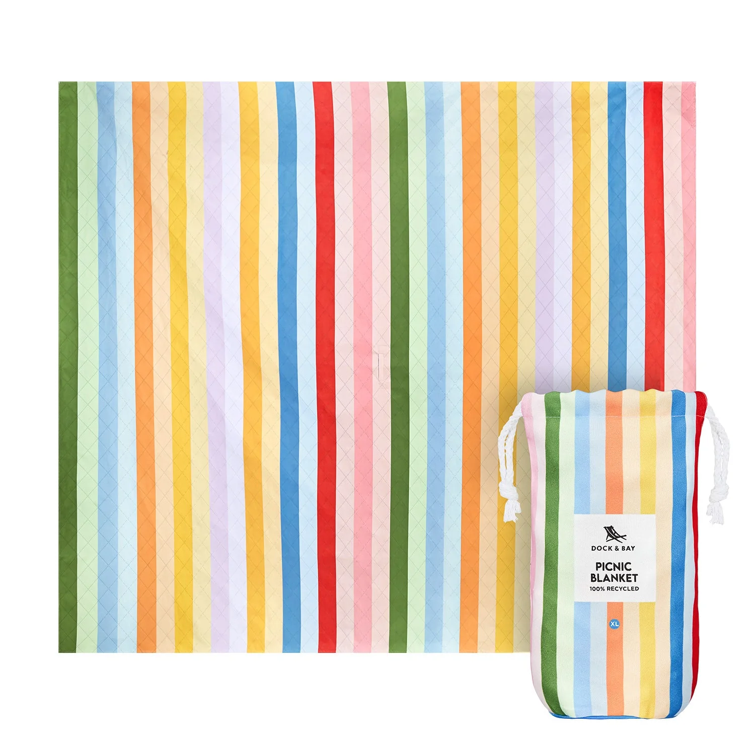Dock & Bay Picnic Blanket - Candy Stripes - Image 11