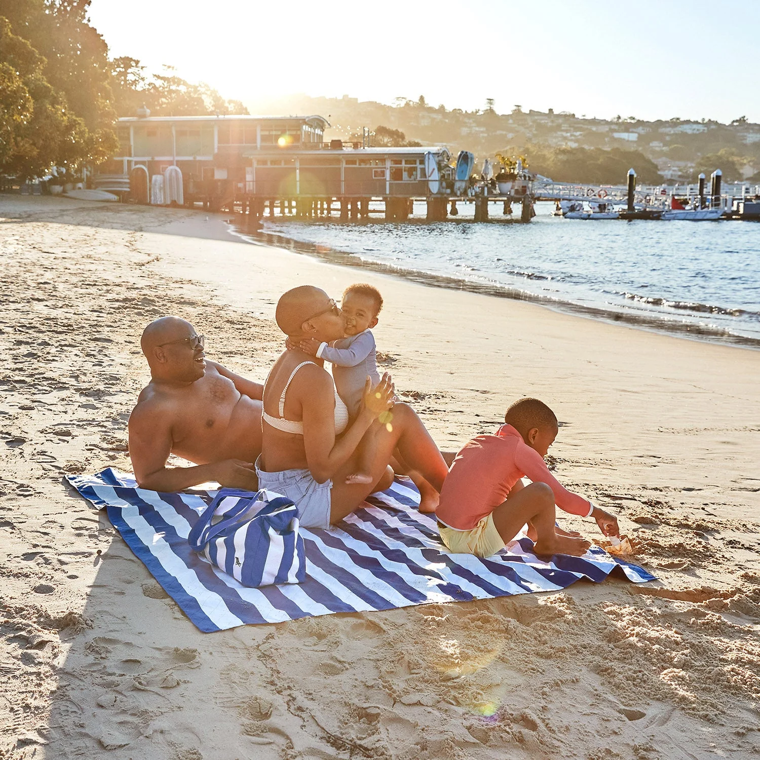 Dock & Bay Picnic Blanket - Whitsunday Blue - Image 14
