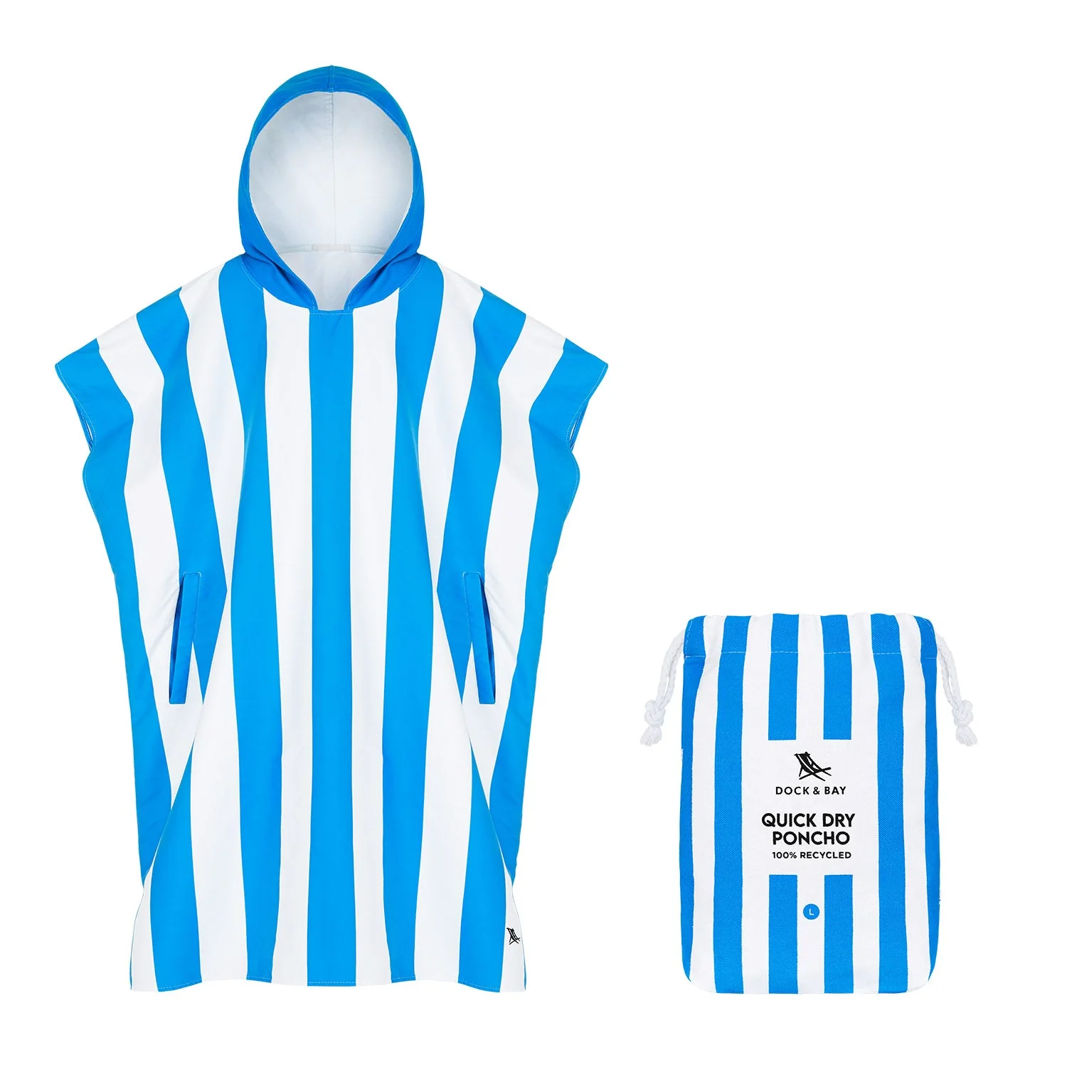 Dock & Bay Poncho - Adults - Bondi Blue - Image 11