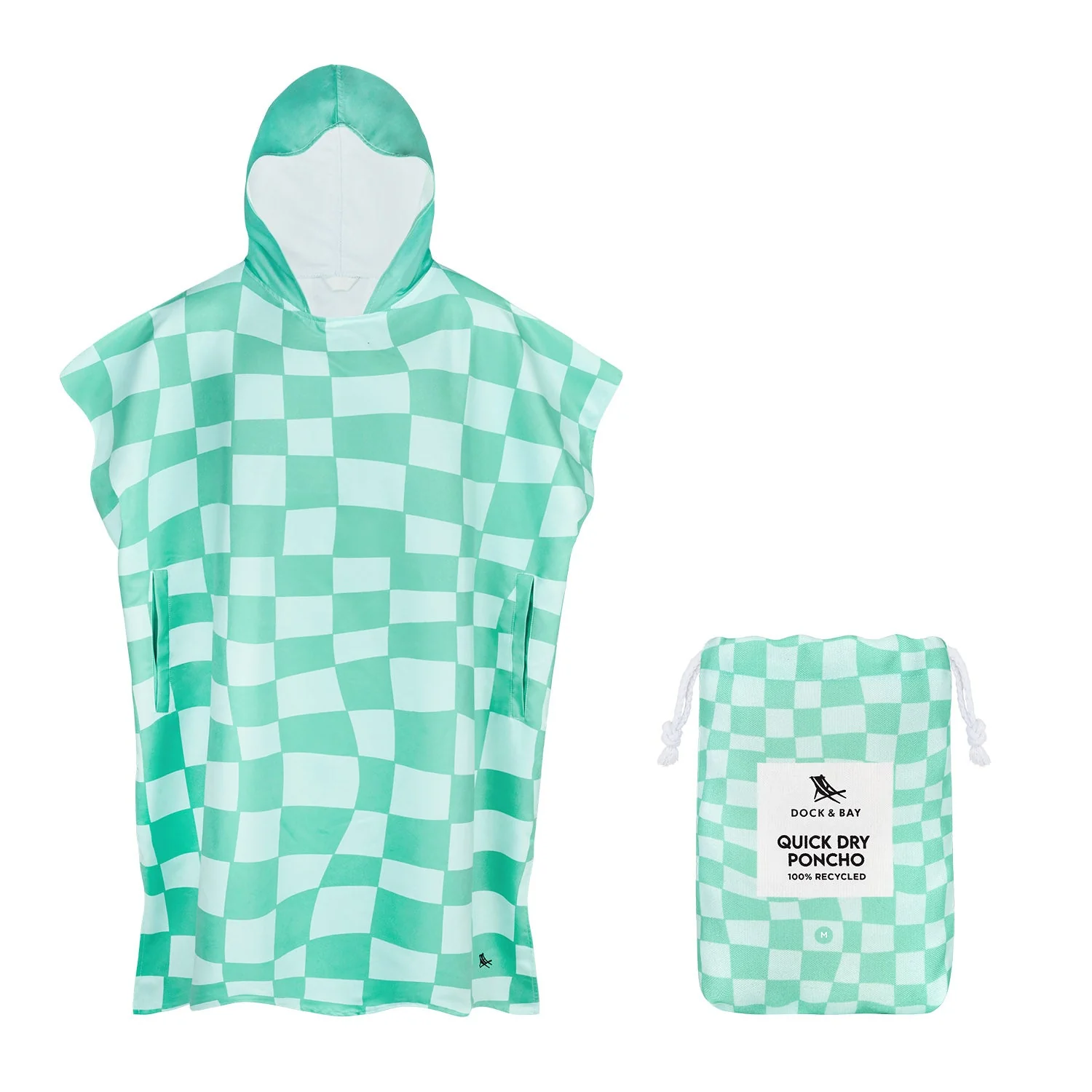Dock & Bay Poncho - Adults - Check Mate - Image 14