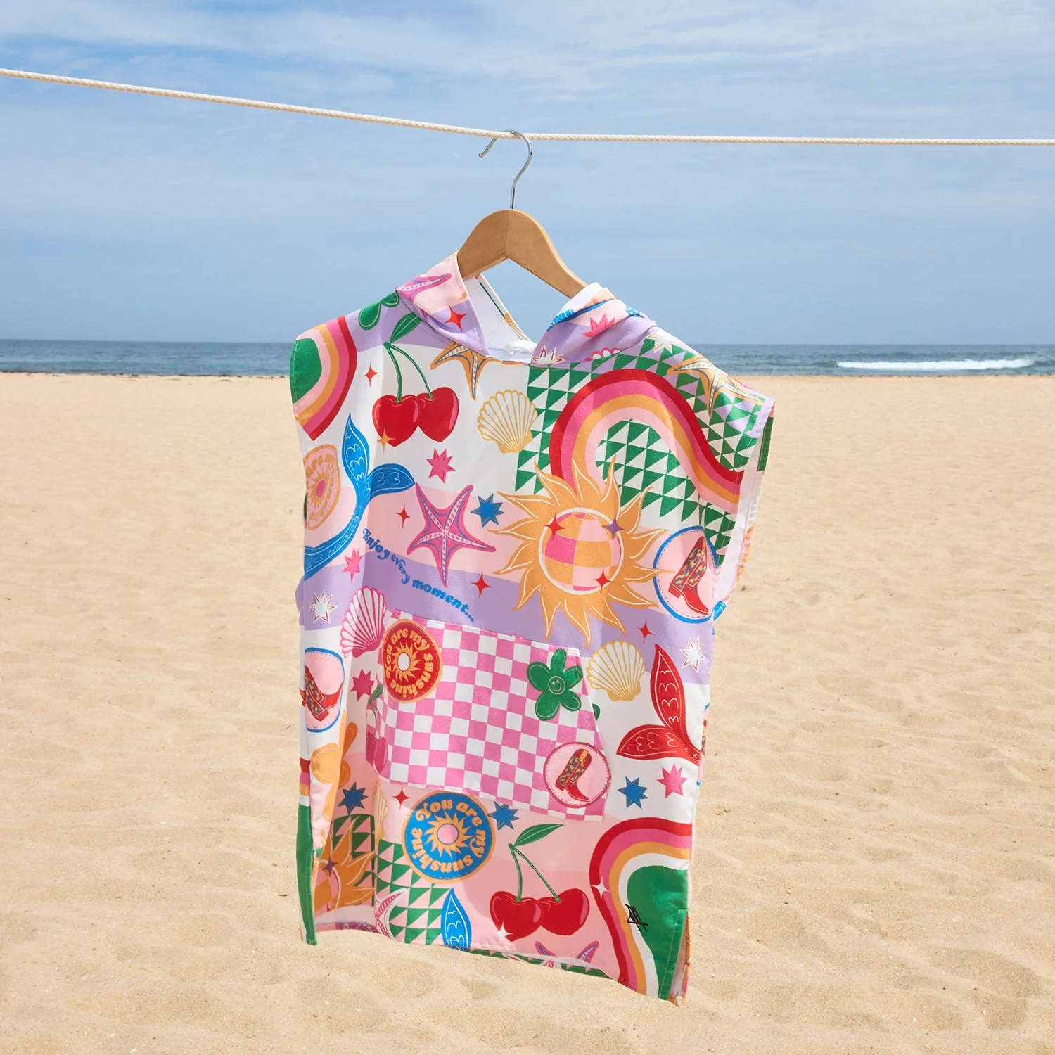 Dock & Bay Poncho - Kids - Good Vibes Club - Image 3