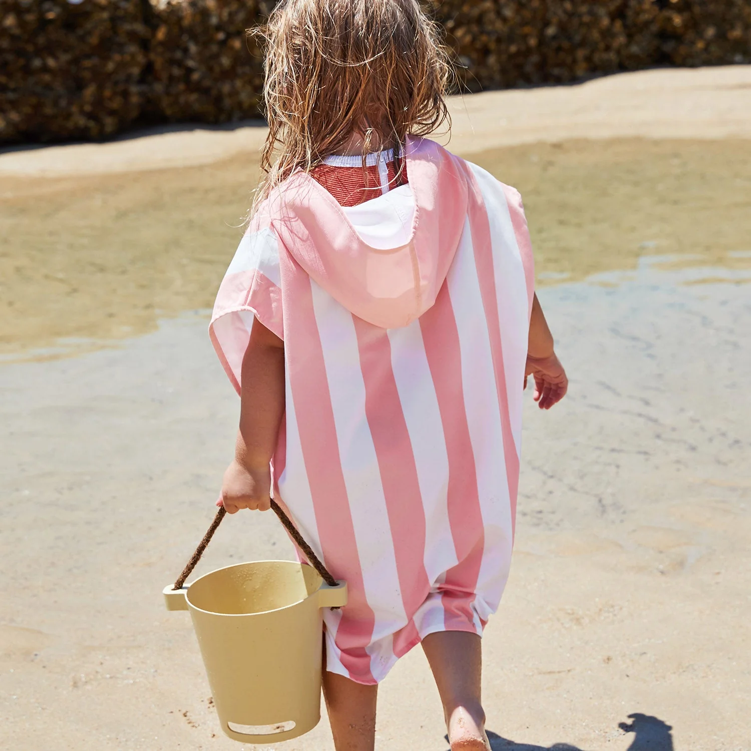 Dock & Bay Poncho - Kids - Malibu Pink - Outlet - Image 8