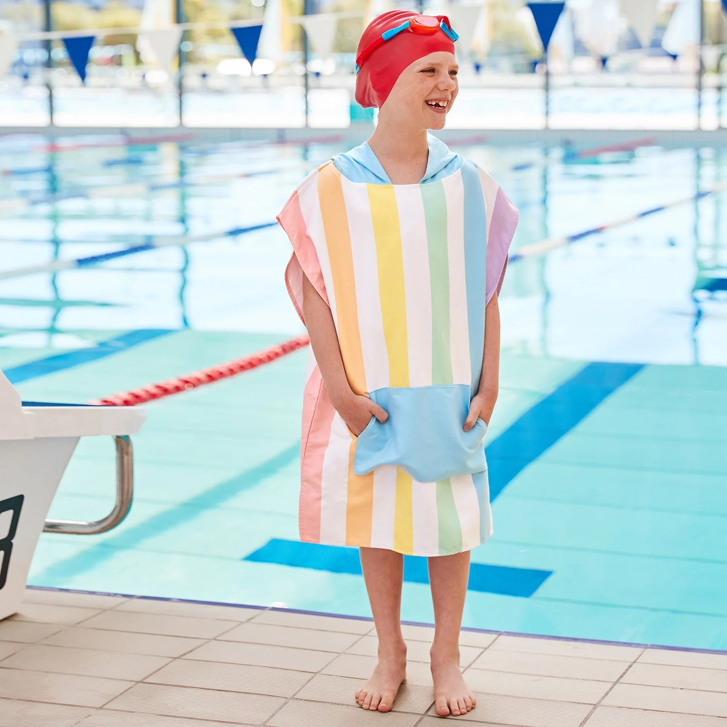 Dock & Bay Poncho - Kids - Unicorn Waves - Image 3