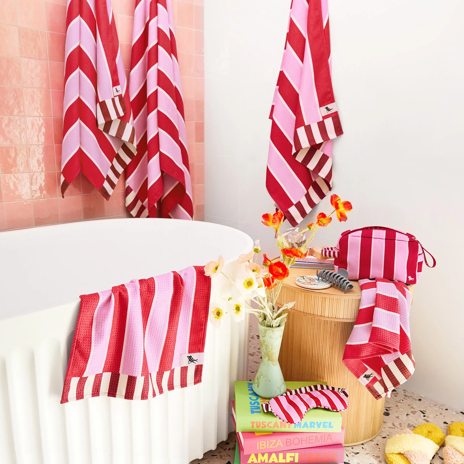 Dock & Bay Quick Dry Bath Towel - Cherry Bomb - Image 11